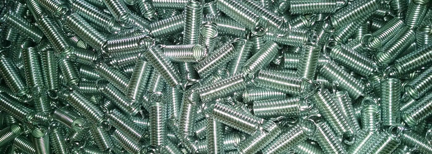 Clear zinc plated components finished at Parker Metal Finishing